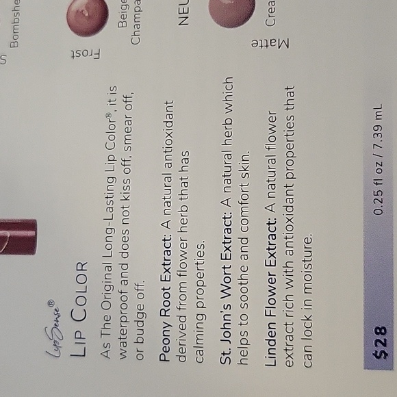Senegence lipsense caramel latte in color, new in pkg - Picture 3 of 3